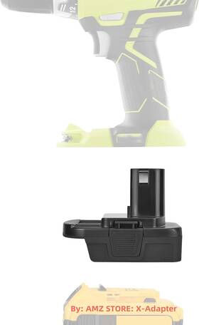 X-adapter 711181215502 Battery For Ryobi 18v Cordless Tools Uses Dewalt 20v Max Xr Li-ion B