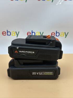Yard Force Desc-b3b4-4 20 Volt Battery 2 With Charger Lot Of Batteries- Read