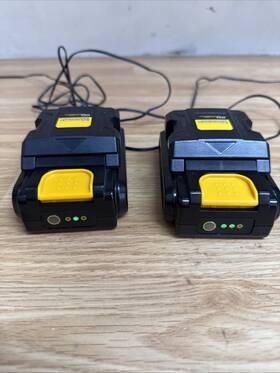 D01104300 Yardworks 2 Genuine 20v 2.0 Ah Lithium-ion Batteries And Chargers