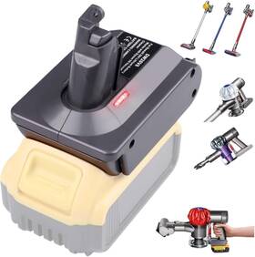 Ymwlkj Dw20v6 V6 Battery Adapter For Dyson Convert Dewalt 18v 20v Lithium