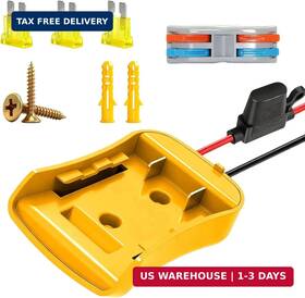 Zwelocy 717686771109 20v Battery Adapter For Dewalt Power Wheels Upgrade Conversion Kit With