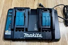Genuine Makita DC18RD 18-VOLT Li-ion Two Port Multi Fast Battery Charger. Fixed Price $76.00.