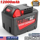 Battery For Milwaukee M18 18V 12.0AH Extended Lithium 48-11-1811 48-11-1860. Fixed Price $32.39.