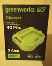 Greenworks 3 Amp Ultrapower Volt Battery Charger New 662906951. Fixed Price $40.00.