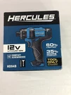 Hercules 12V Compact 1/4" Screwdriver HD94B -tool Only- Item #56564. Fixed Price $53.25.