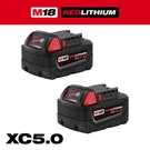 M18 18-VOLT Lithium-ion Xc Extended Capacity 5.0 Ah Battery (2-PACK). Fixed Price $301.28.