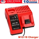 Rapid Charger For Milwaukee M18 & 48-59-1812 M12-18C Li-ion Battery. Fixed Price $21.49.