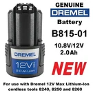 Genuine Dremel B815-01 12V Volt Max 2.0AH Lithium Battery *use 8240 8250 8260. Fixed Price $54.99.