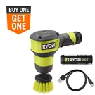 Usb Lithium Compact Scrubber Kit With 2.0 Ah Battery, Charging Cord, And. Fixed Price $76.66.