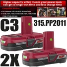 2PACK For Craftsman 19.2 Volt C3 Lithium Diehard Battery 315.PP2011 3.0AH. Fixed Price $29.00.