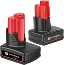 Jyjzpb Pack 12V Battery For Milwaukee M12 6500MAH. Fixed Price $120.00.