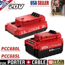 1-2PCS Max 3.5AH PCC685L PCC682L For Porter Cable 20VOLT Battery Lithium-ion. Fixed Price $31.99.