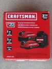 New Sealed Craftsman V20 20V 2AH&4AH Battery Charger Starter Kit CMCB204-CKVA. Fixed Price $64.99.