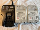 Flagpower LBXR20 2.0 Ah Lithium Battery & Black+decker LCS20 Charger. Fixed Price $8.99.