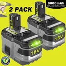 2PAC Battery P108 8.0AH For Ryobi One Plus High Capacity Volt Lithium-ion. Fixed Price $33.79.