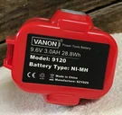Vanon 9.6V Power Tools Battery 9120 Ni-mh Replacement For Makita 9122. Fixed Price $122.50.