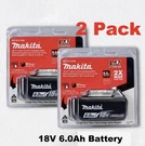 Makita BL1860B-2 18V Lxt Lithium-ion 6.0 Ah Battery New Usa Ship. Fixed Price $84.99.