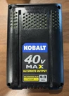 Kobalt Kb 440C-06 Genuine 40V Max Ultimate Output 4.0AH Lithium-ion Battery. Fixed Price $59.99.