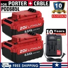8.0AH Max For Porter Cable Volt Lithium-ion Battery PCC685LP PCC680L Us. Fixed Price $48.11.