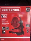 Craftsman 20V Setting Misting Fan W Battery & Charger CMCE003C1. Fixed Price $75.00.
