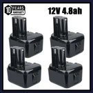 4X Pack Battery For Hitachi 1212S, EB1214L Db 12DM2, Dn 12DYK Nicd 12V. Fixed Price $19.98.