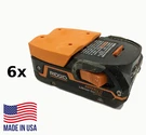 Orange! 6 Pack: Ridgid 18V Battery Mounts / Hangers Holders - Made In Usa. Fixed Price $12.49.