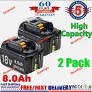 2PACK 8.0AH For Makita 18V Battery Li-ion BL1850 BL1860 BL1830 BL1840 Tool. Fixed Price $37.99.