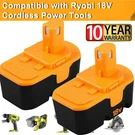 2PACK For Ryobi Plus Volt Ni-mh Battery P100 13022 ABP1801 P101 ABP1803. Fixed Price $34.00.