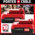 2PACK Lithium Ion Battery For Porter Cable Volt PC18BLX Tool. Fixed Price $34.00.