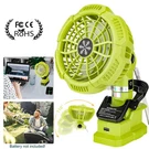 Built-in Smart Clip Camping Fan Portable Cordless Desk For Ryobi 18V Battery. Fixed Price $35.99.