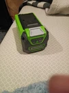 Greenworks 40V 2.0AH Lithium Ion Usb Battery - BAF721 Charger. Fixed Price $31.99.