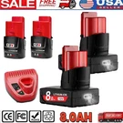 For Milwaukee M12 12V 8.0AH Lithium Battery Capacity 48-11-2460 48-11-2440. Fixed Price $35.99.