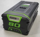 Greenworks 80V Lithium 4.0AH Rechargeable Li-ion Battery BAB727. Fixed Price $76.99.