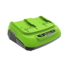 40V 8A Dual-slot Charger, #CAF822 (genuine, Direct From Greenworks). Fixed Price $139.99.