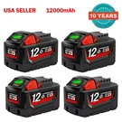 New 12AH 18V Extended Tool Battery Li-ion Xc M18B5 48-11-185 For Milwaukee. Fixed Price $88.99.