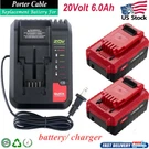 6.0AH 20V Li-ion Battery For Porter Cable PCC685L PCC680L Tool & PCC692L Charger. Fixed Price $73.49.