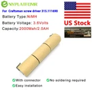 Battery Pack For Craftsman 315.111690 Cordless Screw Driver 2000MAH 3.6V. Fixed Price $23.99.