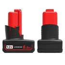 Rocivic M12 6.0AH Battery 2-PACK For Milwaukee 48-11-2460 2430 2412 2401 Comp. Fixed Price $82.16.