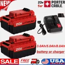 5.0AH Lithium For Porter Cable Volt Max Battery / Charger PCC680L PCC685L. Fixed Price $21.98.