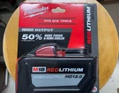 Milwaukee 48-11-1812 M18 Redlithium High Output Hd 12.0 Battery Pack New Genuine. Fixed Price $140.00.