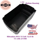 Milwaukee M18 V18 12.0AH 15 Cells *21700 Replacement Battery Bottom Housing Only. Fixed Price $19.99.