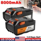 2X 8.0AH For Ridgid 18V Battery R840087 R840083 R840085 R840084 Rigid Power Tool. Fixed Price $45.99.