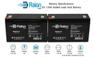 Raion 6V 12AH Emergency Light Battery For Parmak MAG12SP 2PK. Fixed Price $35.99.