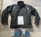 Bosch 12V Max Heated Black Jacket, Lithium Kit, Battery Holster, New, Medium. Fixed Price $149.99.