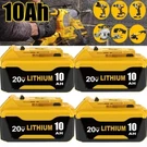 4PACK For Dewalt DCB210 10AH 20V Max Xr Compact Lithium-ion Power Tool Battery. Fixed Price $25.00.