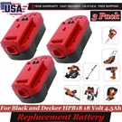 Replacement 18V 4.5AH Battery For Black+decker HPB18-OPE Power Tools. Fixed Price $135.99.