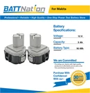 2X 12V 3AH Nimh Battery For Makita 1233 1234 1235B 1235F 192696-2. Fixed Price $68.45.
