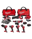 Milwaukee 3697-27 M18 Fuel 18V Lithium-ion Cordless Brushless 7-TOOL Combo Kit. Fixed Price $978.00.