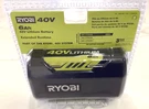 Genuine Ryobi OP4060A 40V 6AH Lithium Battery High Performance 1004-867-742. Fixed Price $147.87.