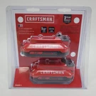 New Craftsman V20 2.0 Ah Lithium Ion Batteries Pack CMCB202-2. Fixed Price $49.99.